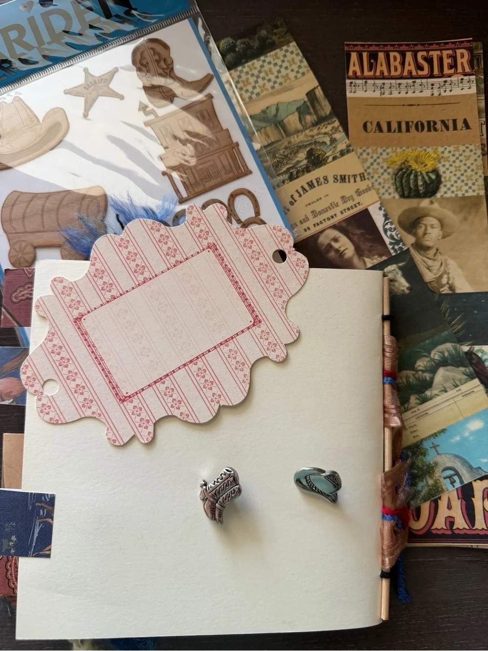Handmade Western Junk Journal Cowboy Craft Bundle